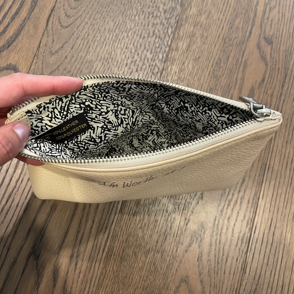 Rebecca Minkoff Leather Clutch Pouch Zippered - Picture 3 of 5